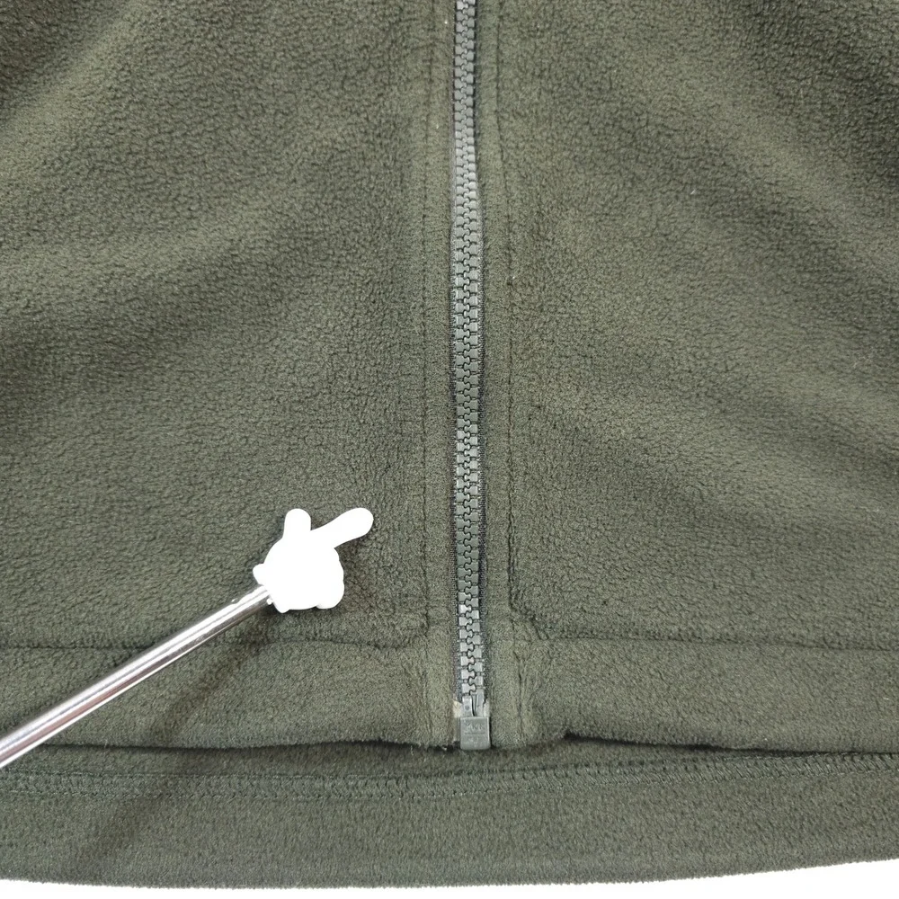 The North Face Fleece Jacket Mens M Olive Green Polartec‎ Full Zip Outdoor